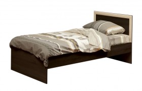 Кровать одинарная 21.55 (шир. 900) с настилом (венге/профиль дуб линдберг)/осн. в Норильске - norilsk.katalogmebeli.com | фото