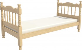 Кровать одинарная Аленка из массива сосны 800*1890 Сосна в Норильске - norilsk.katalogmebeli.com | фото 3