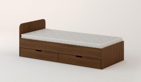 Кровать с ящиками 900 (Орех темный) в Норильске - norilsk.katalogmebeli.com | фото 1