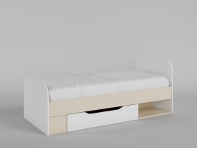 Кровать Санни 1650х750 (Белый/корпус Клен) в Норильске - norilsk.katalogmebeli.com | фото