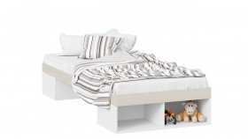 Кровать «Сканди»  Дуб Гарден/Белый в Норильске - norilsk.katalogmebeli.com | фото