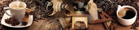 Кухонный фартук Мерцание Кофейная Арабика золото в Норильске - norilsk.katalogmebeli.com | фото