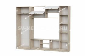 Мебель для гостиной МГС 3 Исполнение 1 Дуб Сонома / Белый в Норильске - norilsk.katalogmebeli.com | фото 3