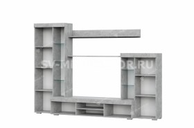 Мебель для гостиной МГС 5 Цемент светлый / Белый в Норильске - norilsk.katalogmebeli.com | фото 4
