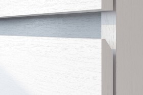 Модульная система "Токио" Тумба прикроватная Белый текстурный / Белый текстурный в Норильске - norilsk.katalogmebeli.com | фото 4