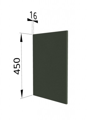 Панель торцевая (для шкафа горизонтального высокого) ВПГ Квадро (Оливково-зеленый) в Норильске - norilsk.katalogmebeli.com | фото