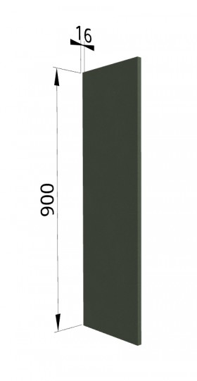 Панель торцевая ВП Квадро (для шкафа верхнего высокого) Оливково-зеленый в Норильске - norilsk.katalogmebeli.com | фото