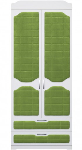 Шкаф 2-х створчатый с ящиками серии Спорт 76 Зелёный в Норильске - norilsk.katalogmebeli.com | фото