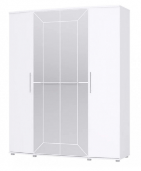 Шкаф 4х дверный Амели 1805 Белый в Норильске - norilsk.katalogmebeli.com | фото