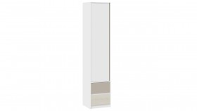 Шкаф для белья комбинированный «Сканди» Дуб Гарден/Белый/Глиняный серый в Норильске - norilsk.katalogmebeli.com | фото