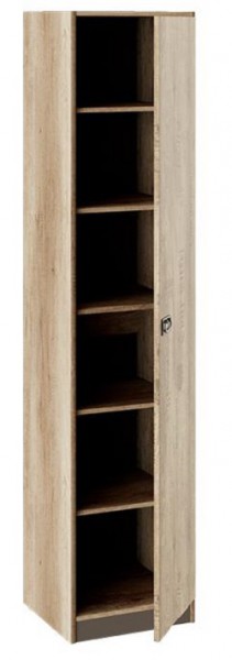 Шкаф для белья «Пилигрим» (Дуб Каньон светлый, Фон серый) в Норильске - norilsk.katalogmebeli.com | фото 2