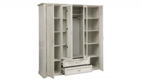 Шкаф для одежды "Сохо" (бетон пайн белый/2 ящика/зеркало) в Норильске - norilsk.katalogmebeli.com | фото 6