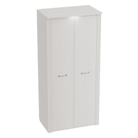 Шкаф двухдверный Элана 645 Бодега белая в Норильске - norilsk.katalogmebeli.com | фото