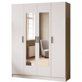 Шкаф комбинированный Ларс (1,6) белый в Норильске - norilsk.katalogmebeli.com | фото