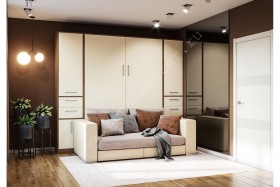 Шкаф-кровать с диваном Злата в Норильске - norilsk.katalogmebeli.com | фото 1