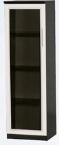 Шкаф нижний со стеклодверью ДЛЯ ГОСТИНОЙ ШНС-450 Венге/Дуб выбеленный в Норильске - norilsk.katalogmebeli.com | фото