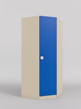Шкаф угловой (угловая секция) Скай (Синий/корпус Клен) в Норильске - norilsk.katalogmebeli.com | фото