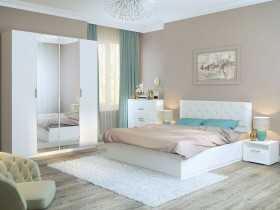 Спальня Тиффани (Белый текстурный) в Норильске - norilsk.katalogmebeli.com | фото