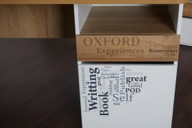 Стол с ящиками «Оксфорд» (Ривьера/Белый с рисунком) в Норильске - norilsk.katalogmebeli.com | фото 9