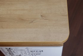 Стол угловой с ящиками «Оксфорд» (Ривьера/Белый с рисунком) в Норильске - norilsk.katalogmebeli.com | фото 3