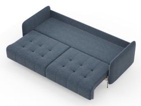Валериан диван трёхместный прямой Синий, ткань RICO FLEX 101 в Норильске - norilsk.katalogmebeli.com | фото 3