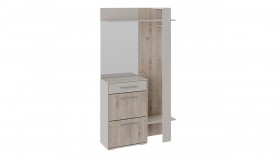 Шкаф для одежды «Нуар» тип 1 Фон серый/Дуб сонома в Норильске - norilsk.katalogmebeli.com | фото 2