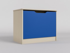 Ящик для игрушек Скай (Синий/корпус Клен) в Норильске - norilsk.katalogmebeli.com | фото